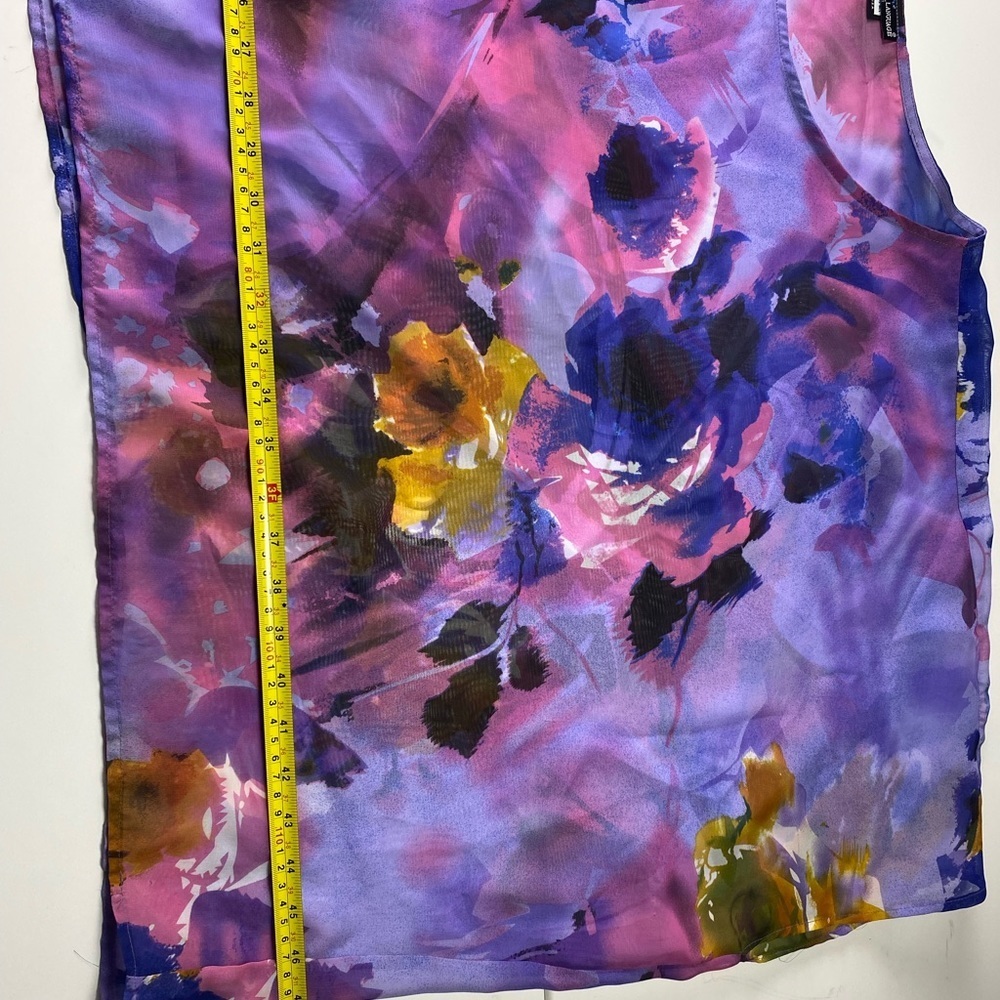 Body Language” sheer overlay top One Size - Picture 6 of 10